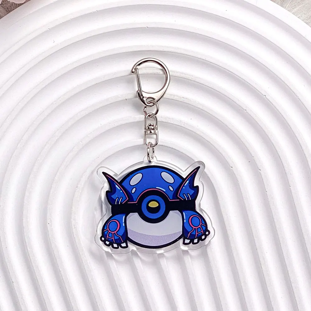 1/20PCS Pokémon Characters Pikachu Bulbasaur Acrylic Keychain Bag Charms Accessories Backpack Pendant Key Holder Friend Gifts