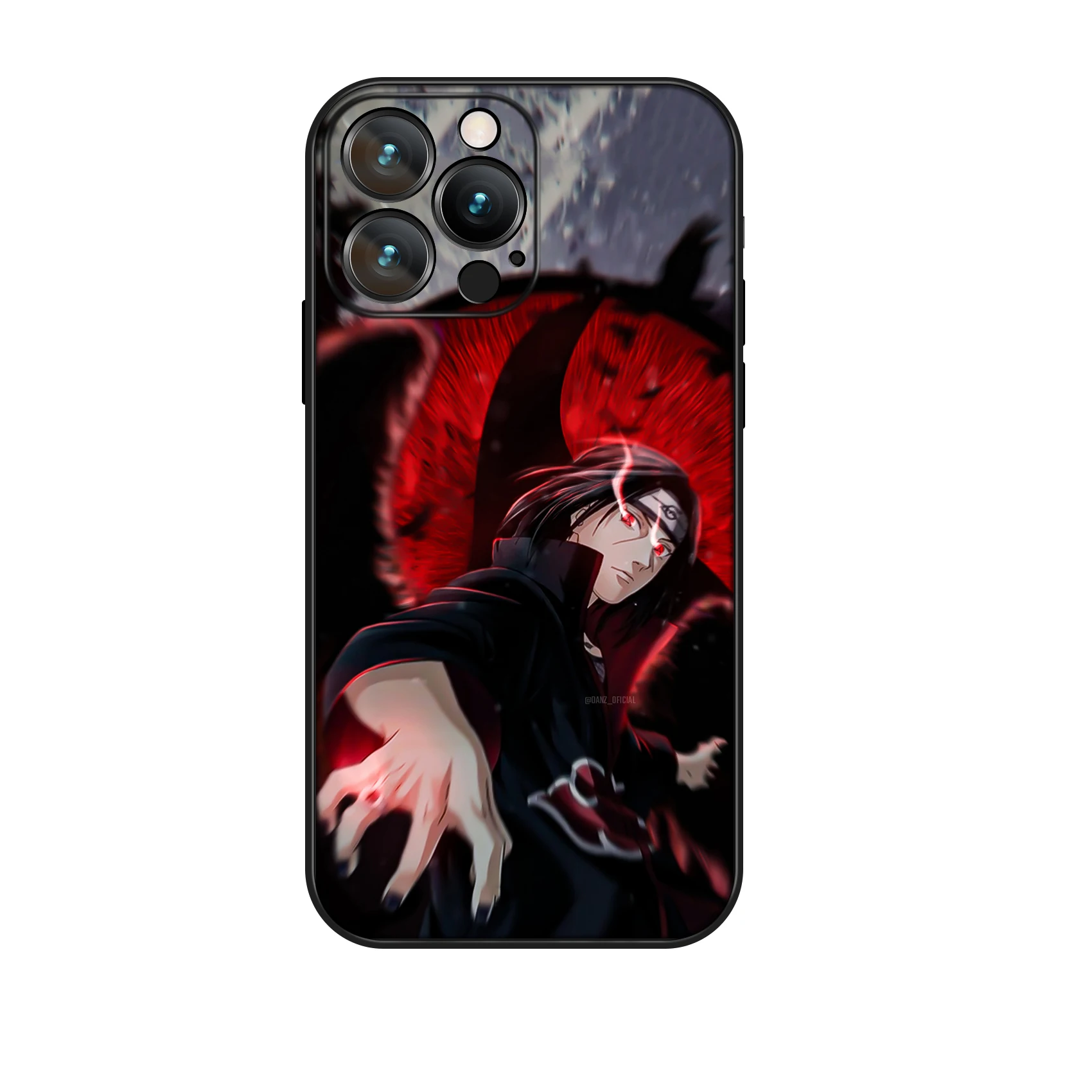 Miniso Case for iPhone 15 Pro Max Anime Itachi Uchiha Protective Soft Silicon Cover for iPhone 16 15 14 13 12 11 Pro Max Plus