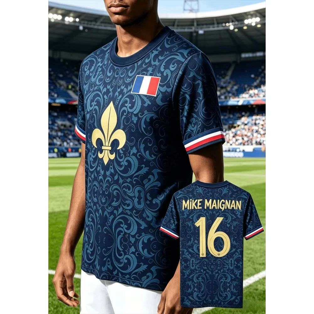 French football jersey, quick-drying and breathable football apparel