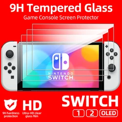 9H Tempered Glass for Nintendo Switch OLED Switch2 2 Screen Protector, HD Clear Anti-scratch Protective Glass Film Accessories