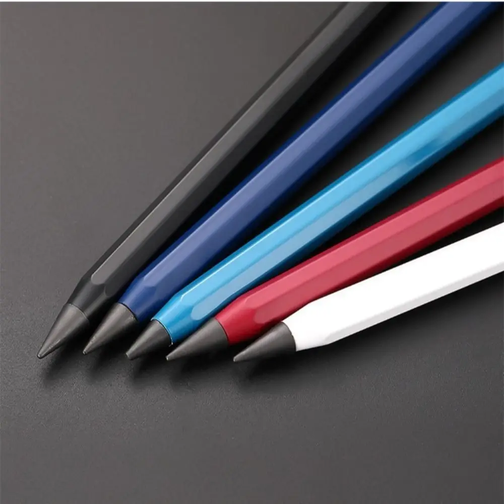 Durable Metal Pencil No Ink Non-Sharpening Unlimited Writing Pencil Infinity Pencils Gift