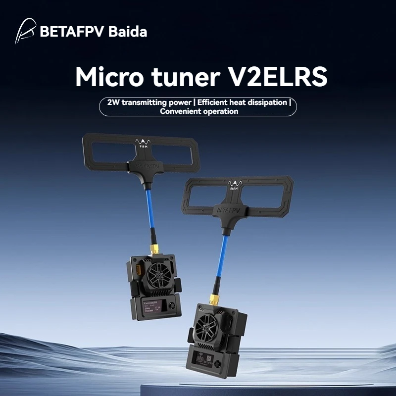 BETAFPV ELRS Micro High-Frequency Antenna V2 for Long-Distance Cross-Country Drone Signal Enhancement, Supports 915/868MHz