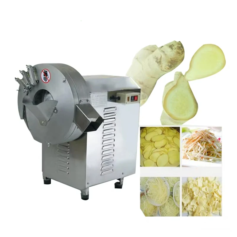 Fully Automatic Stainless Steel French Fry And Potato Slice Cutting Machine High-Speed Centrifugal Ginger And Cucumber Shredding