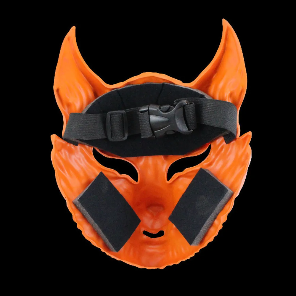 Halloween Nine-tailed fox Mask Fox Cosplay Masks，Japanese Anime Costume Mask， Animal Costume Supplies for Halloween