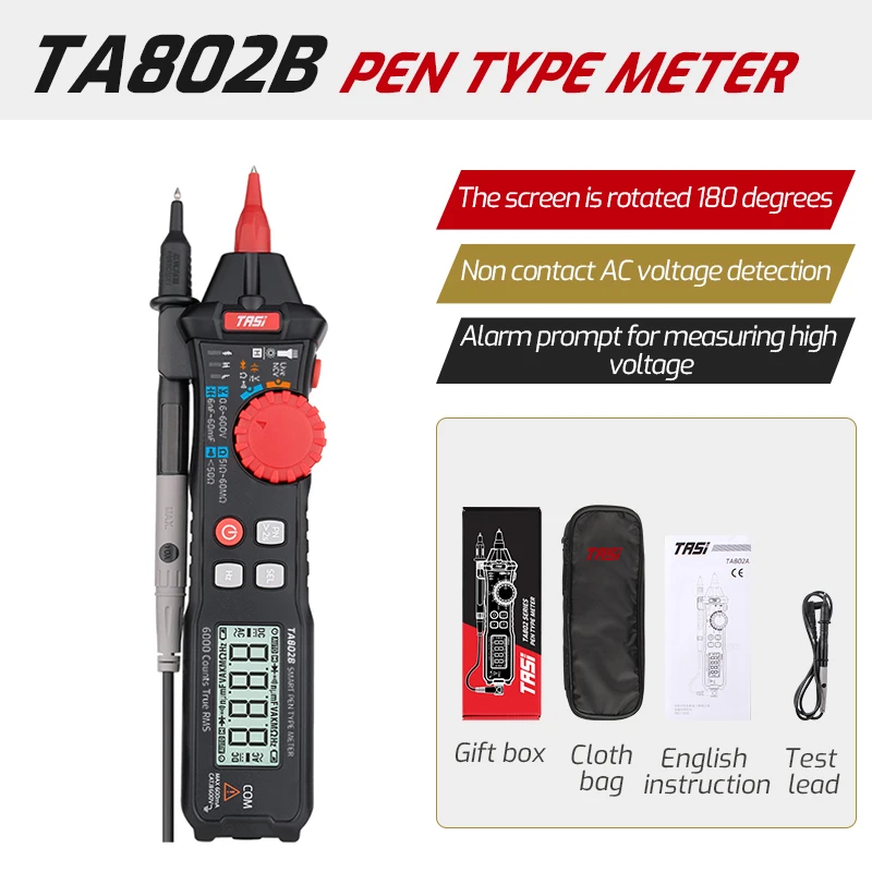 TA802A TA802B Digital Multimeter pen Multimeter Auto Range Smart Multimeters NCV Detectie AC/DC