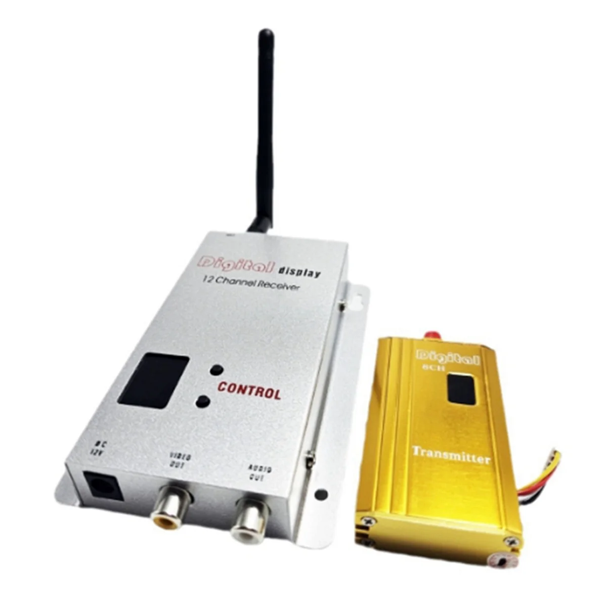 FPV 1,2 ГГц 1,2G 1500 МВт 8-канальный 8-канальный беспроводной передатчик и 12-канальный приемник Профессиональный комплект для RC FPV Drone