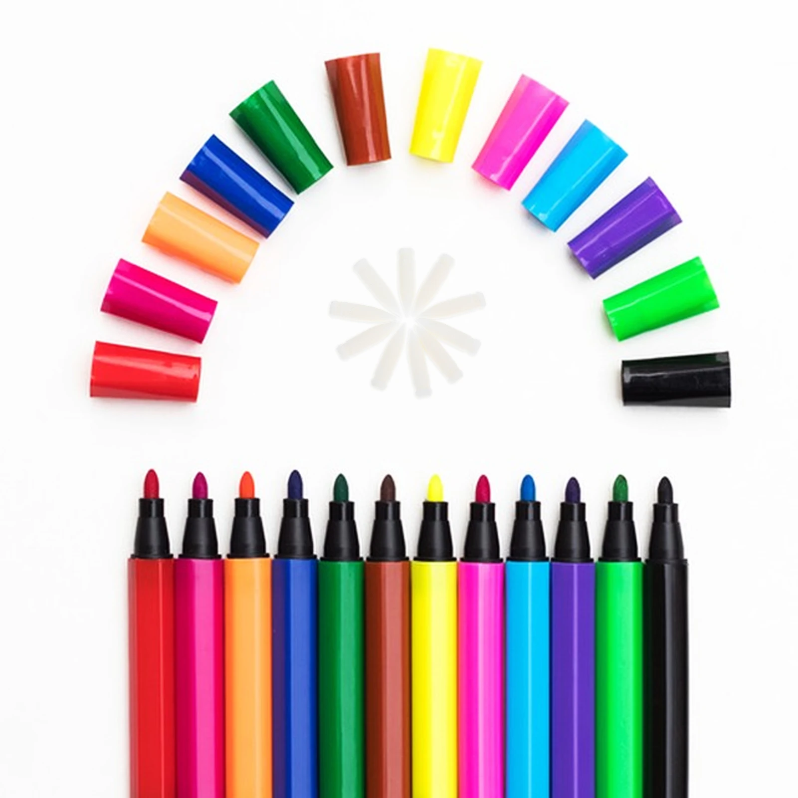

10 Pcs Replacement Tips Acrylic Markers Soft Head 0 4mm Nylon Compatible Drawing Paint Marker Pens Nibs Permanent