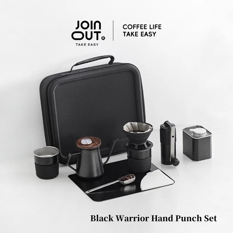 Juego de cafetera para exteriores, taza dosificadora de café, cápsula Ili, Exsuraise Barista, cafetera portátil para café