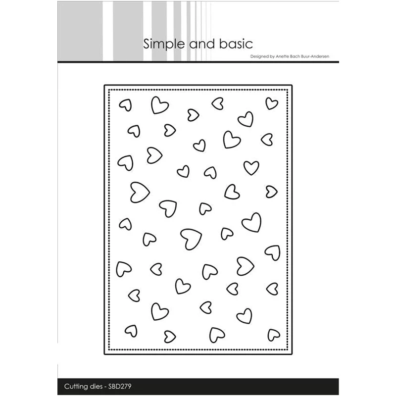 

A6 Lots of Hearts Metal Cutting Dies for New 2023 Scrapbooking Paper Making Frame Card Craft Supplies No Stamp