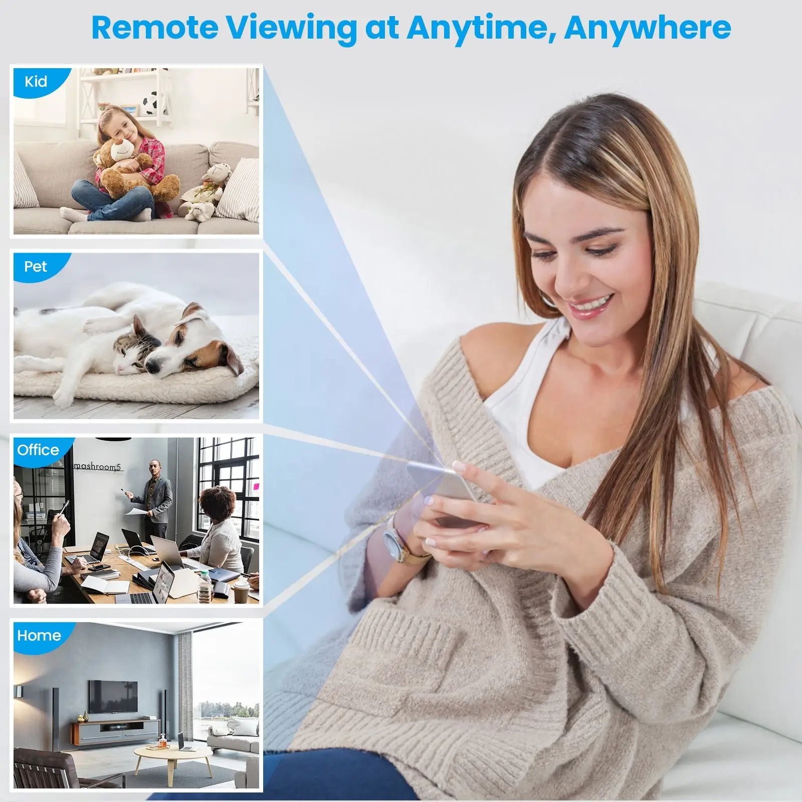 HD Mini USB WiFi Camera 100° Wide Angle Flexible Bendable Wireless IP Camera Remote View Motion Detection Loop Recording f