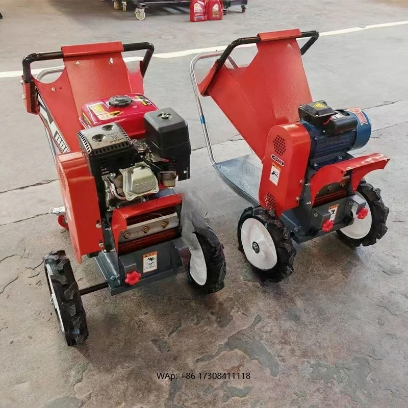 

Tree Grinders Portable Wood Chipper Shredder Branch Chip Crusher Machine Farm Wood Crusher