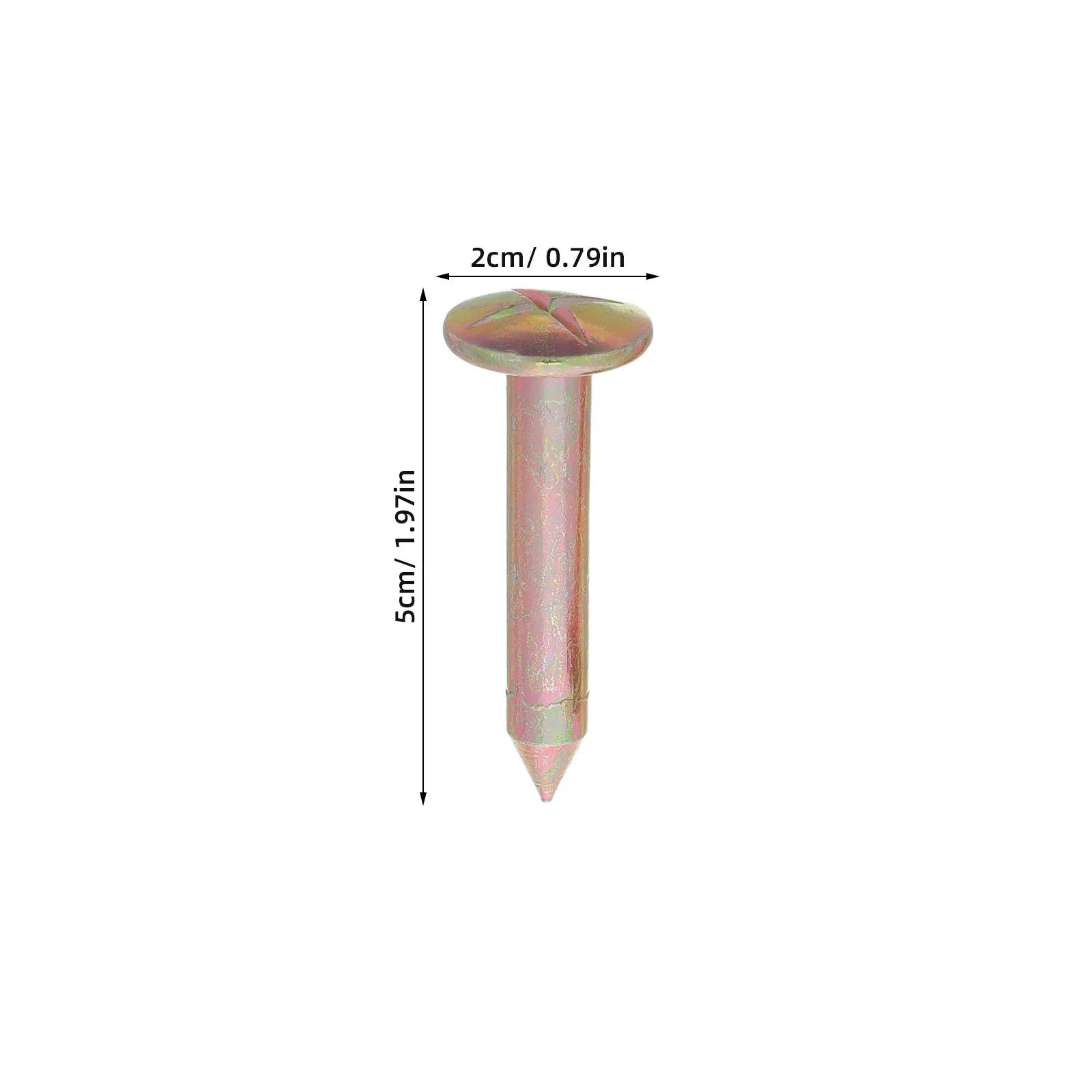 20Pcs Boundary Marker Nails Heavy Duty Survey Reference Nails for Civil Engineering Land Measurement Property Line Marking