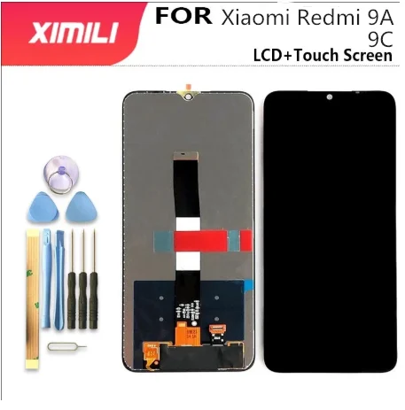 Tested Working Original 6.53 Inch For Xiaomi Redmi 9A 9a LCD Touch Screen Digitizer Assembly For Redmi 9C Display With Frame