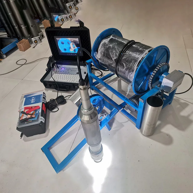 360 Rotary Borehole Camera 100-2000 Meters Deep Well Digital Detector Underground Imager Night Vision SD Card H.264