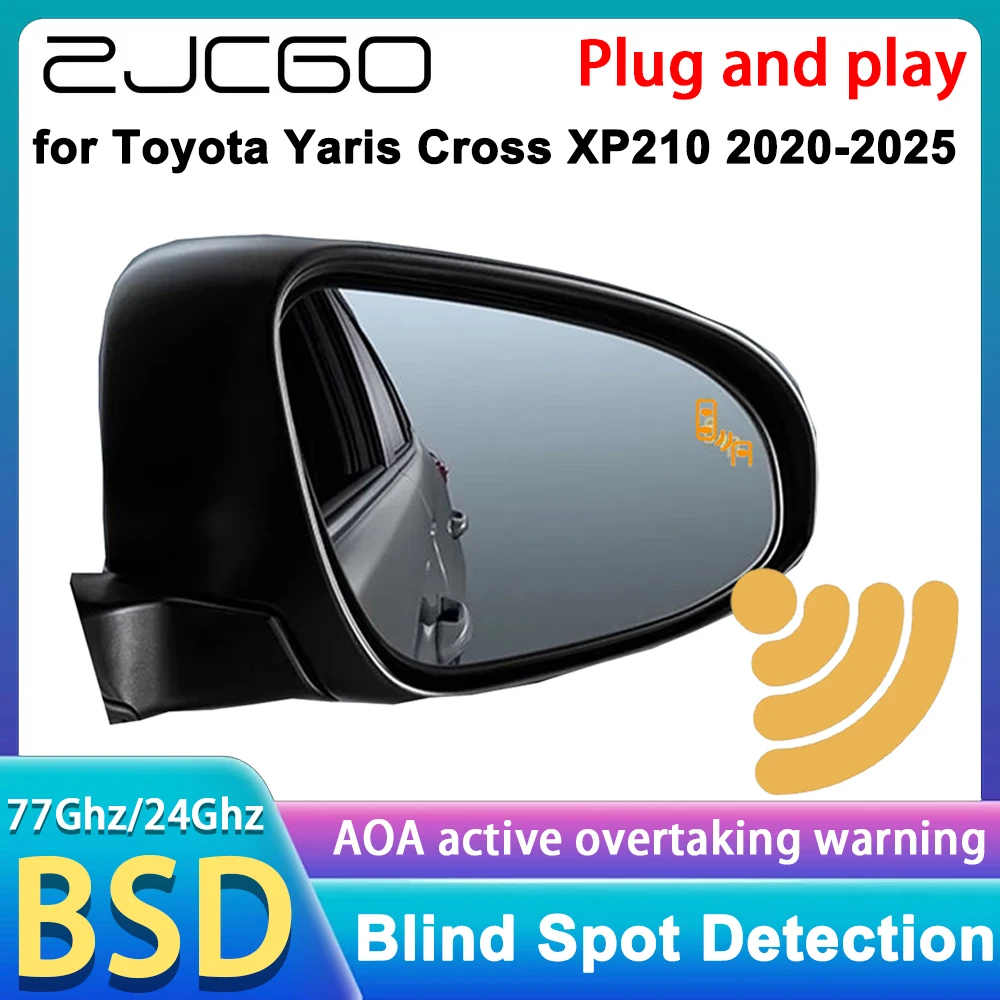 

for Toyota Yaris Cross XP210 2020-2025 Rear Cross Traffic Alert Blind Spot Monitor Assist Detection DSM RCTA System 77GHz Radar