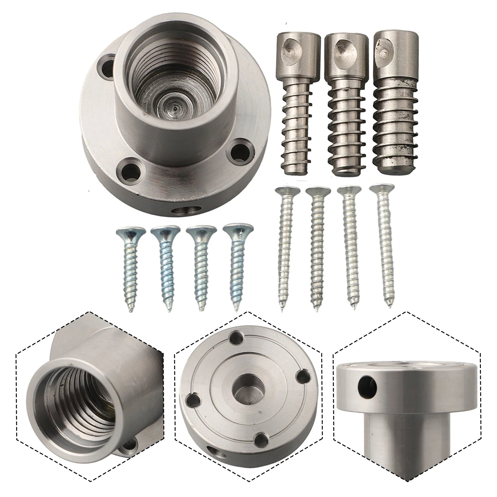 

Mounting Hole Quantity Real Chuck Faceplate Setting Spiral Chuck Steel Panel Suitable Woodworking Bowl Rotation