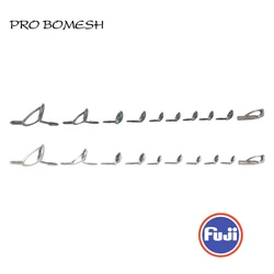 PROBOMESH FUJI Guide and Top 10pcs Set Fazlite Ring KW Micro Casting Guide Set Rod Building component Repair fishing pole DIY
