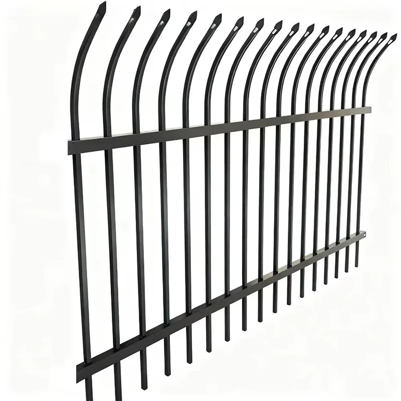 High strength hot-dip galvanized steel fence outdoor custom security fence