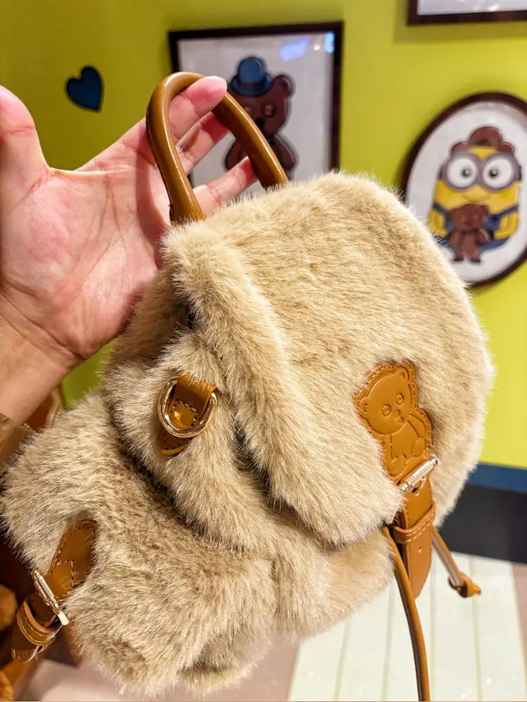 Universal Studios' originele Tim Bear pluche rugzak - mini dubbele schoudertas - perfect cadeau voor meisjes als souvenir