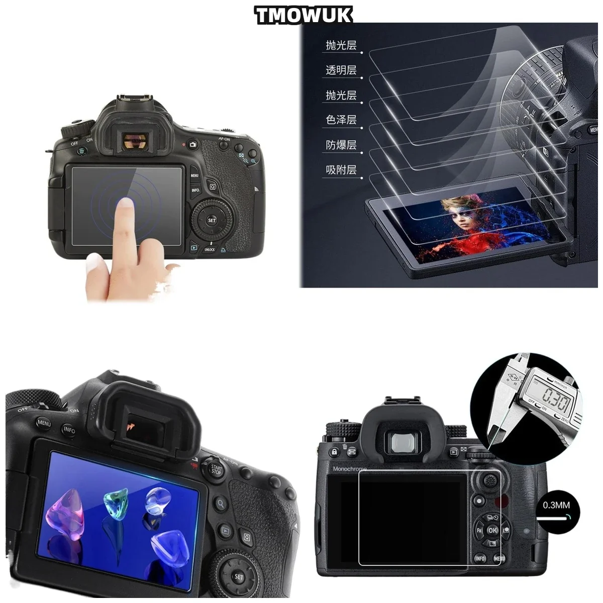For PENTAX K30 9H Hardness Tempered Glass Screen Protector Anti-Scratch LCD Protective Film