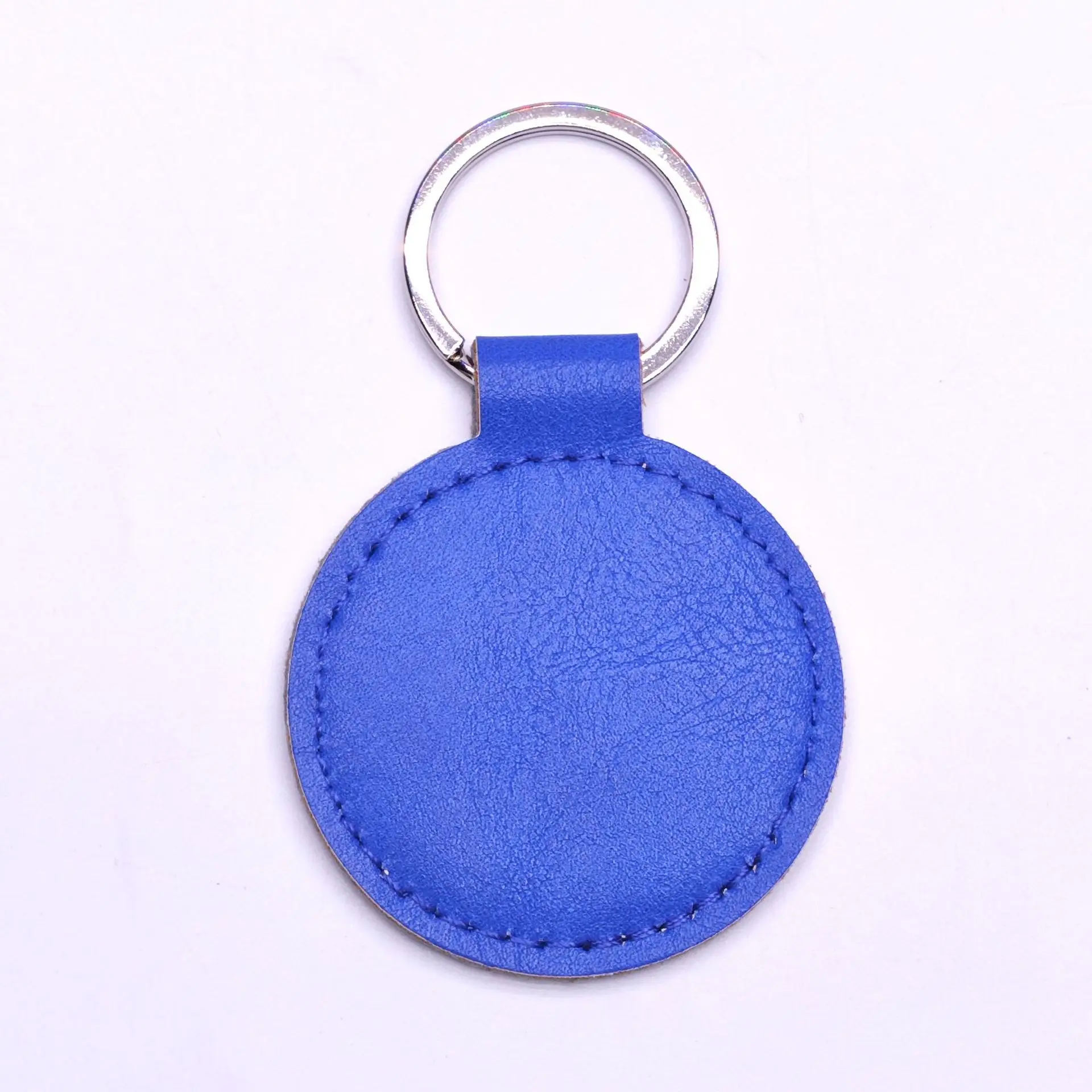 Modischer Runder Leder-Anhänger Logo Geschäftsgeschenk Rindsleder-Schlüsselanhänger PU-Schlüsselring Leder-Autoschlüsselanhänger Hängender Schlüsselanhänger für Damen und Herren – Detail 13