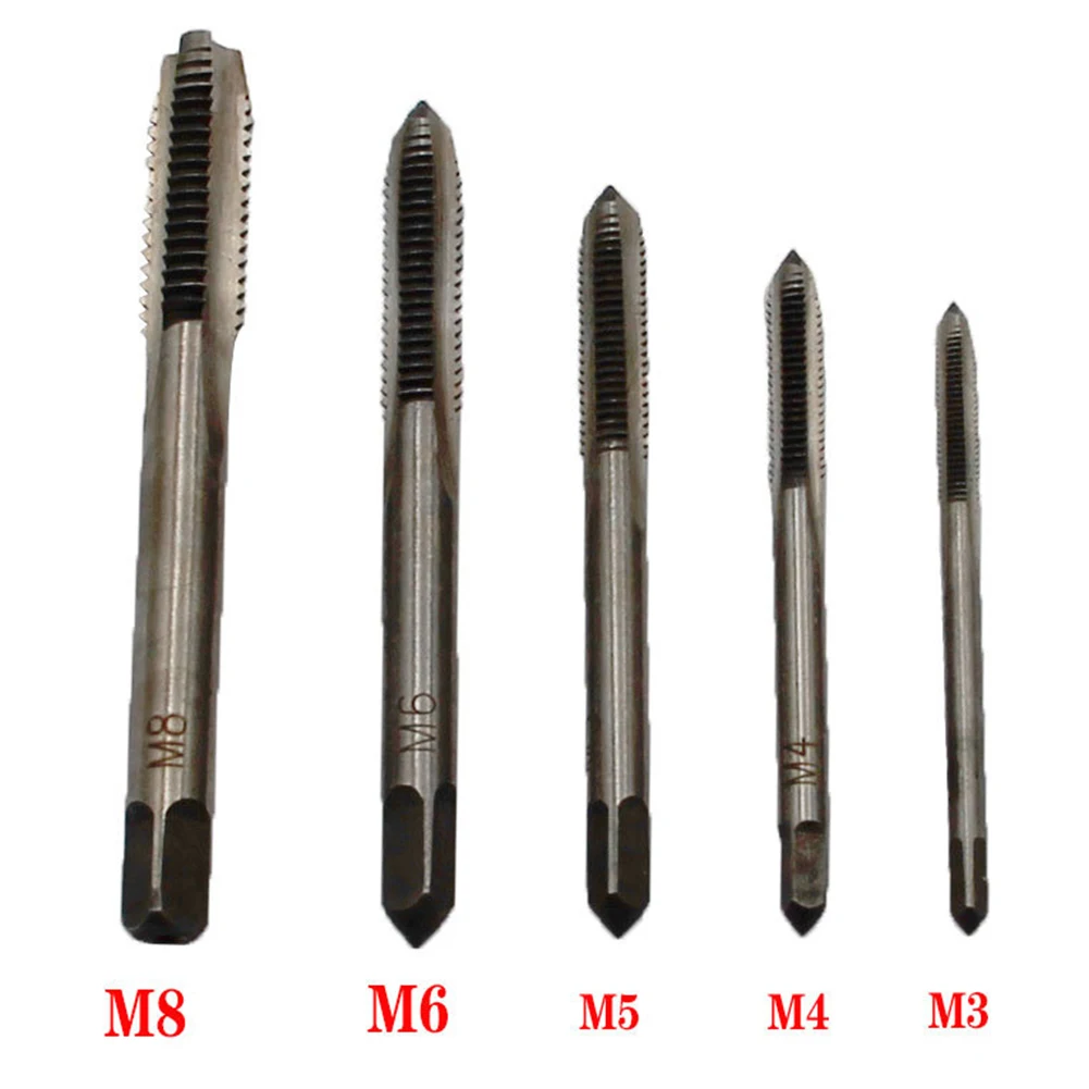 T-Handle Tap-Wrench Set For M3 - M8 Threading Hand Tap/ Tool Kit With 4 HSS Twist Drill Bits For Metal Wood