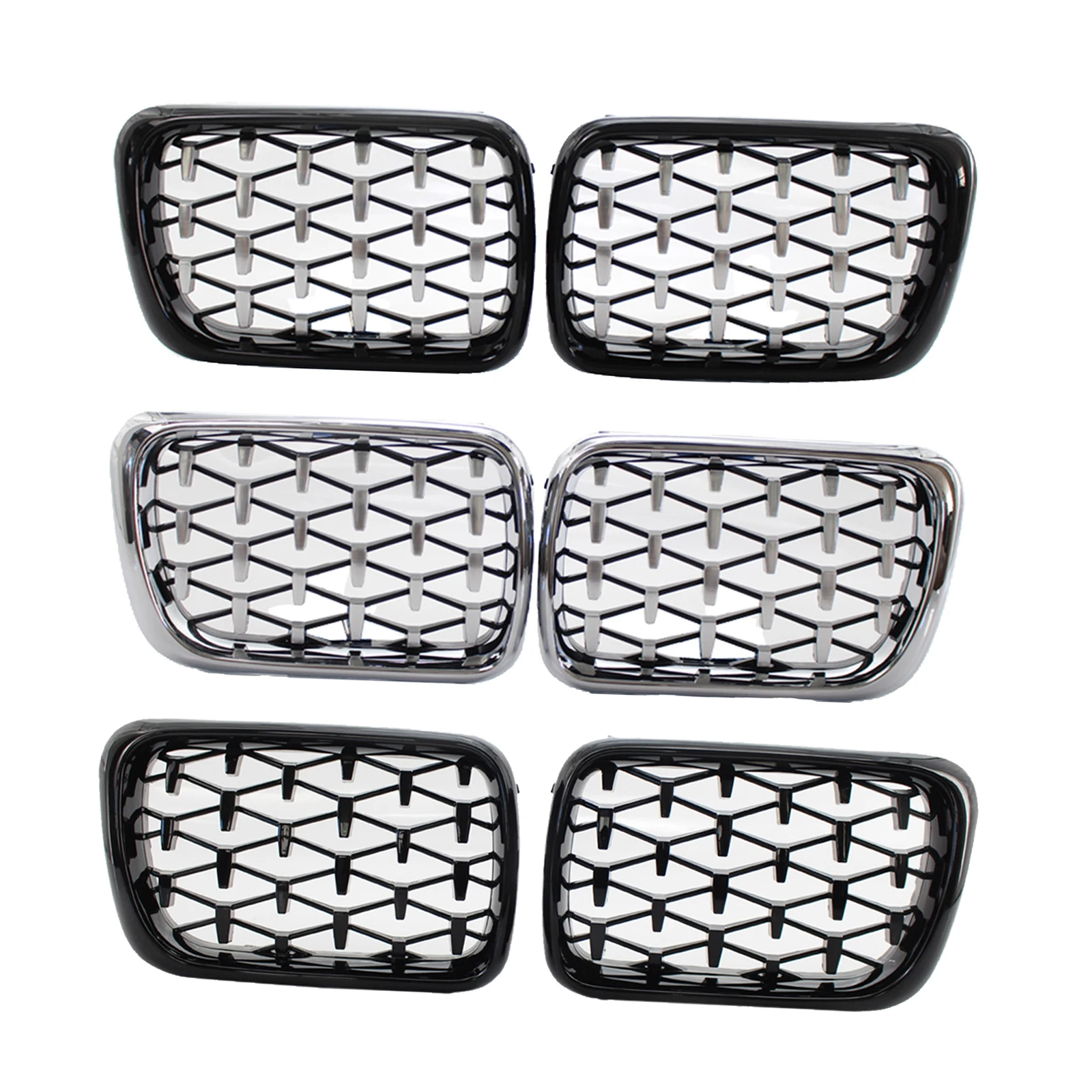 

2Pcs Auto Car Front Bumper Kidney Grill for BMW E36 3 Series