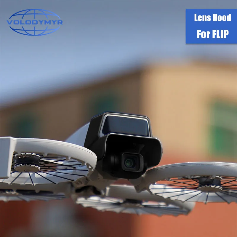 

VOLODYMYR Lens Cover for DJI Flip Prevent Glare Light Quick Release SunShade Gimbal Protective Lens Hood Drone Accessories