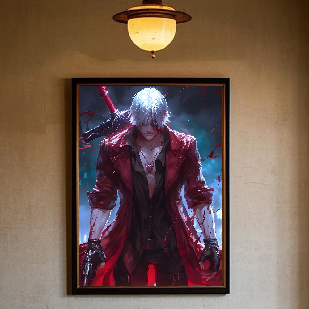 ملصق Devil May Cry-S عالي الدقة على الحائط اللاصق المقاوم للماء لغرفة المعيشة المنزلية وغرفة النوم والديكور الجمالي