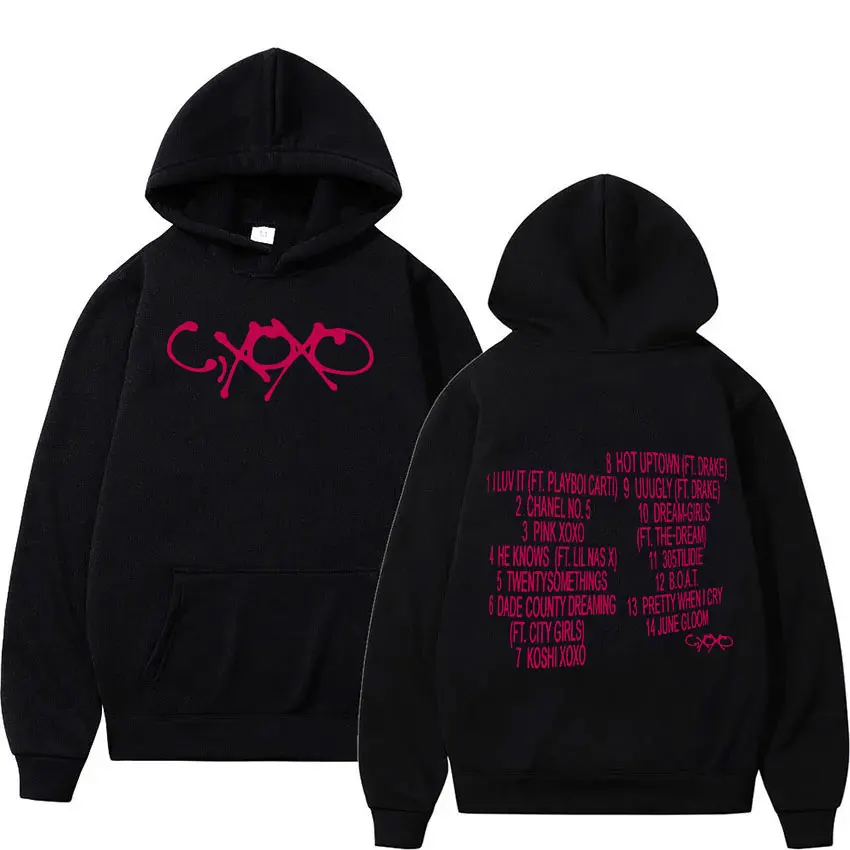 

Camila Cabello C XOXO 2024 Tour Hoodie Men Women Retro Aesthetic Pullover Sweatshirt Casual Fashion Oversized Hoodies Streetwear