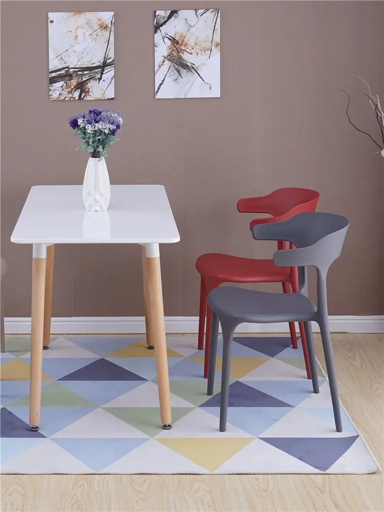 Nordic Design Dining Room Chairs,Furniture,PP Plastic Backrest Stool,Living Room,Leisure Stools,cafe, Wedding Chair,Customized