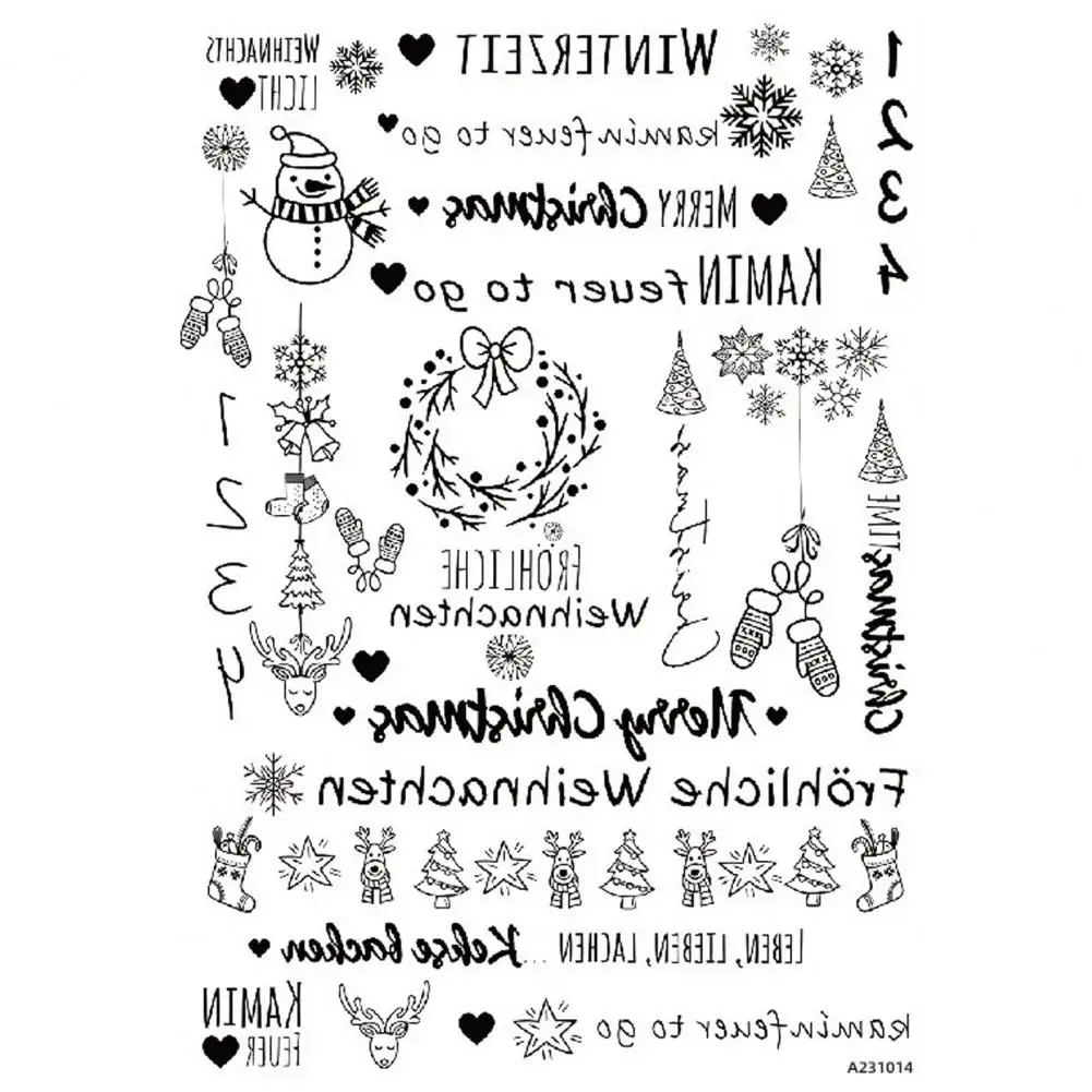 Candle Tattoo Sticker Personalized Candle Decoration Christmas Candle Tattoos Diy Stickers for Decorative Decals Customizing