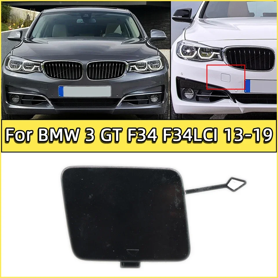 

Front Bumper Hauling Towing Hook Cap Cover For BMW 3 Gran Turismo GT 2013-2019 #51118099893 High Quality Trailer Lid Painted