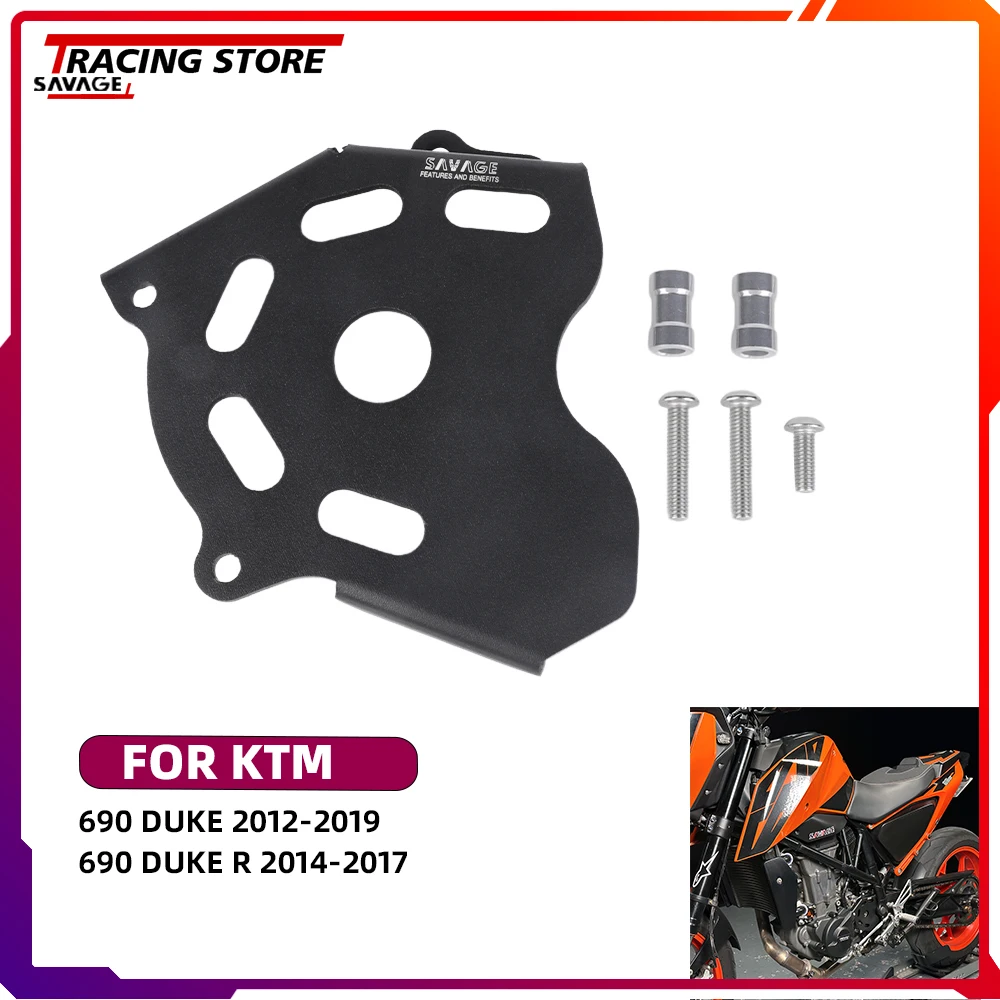 

2017 Front Drive Sprocket Protector Chain Guard Cover For 690 Duke /R 690Duke Motorcycle Chain Case Saver Sprockets Guard Cover