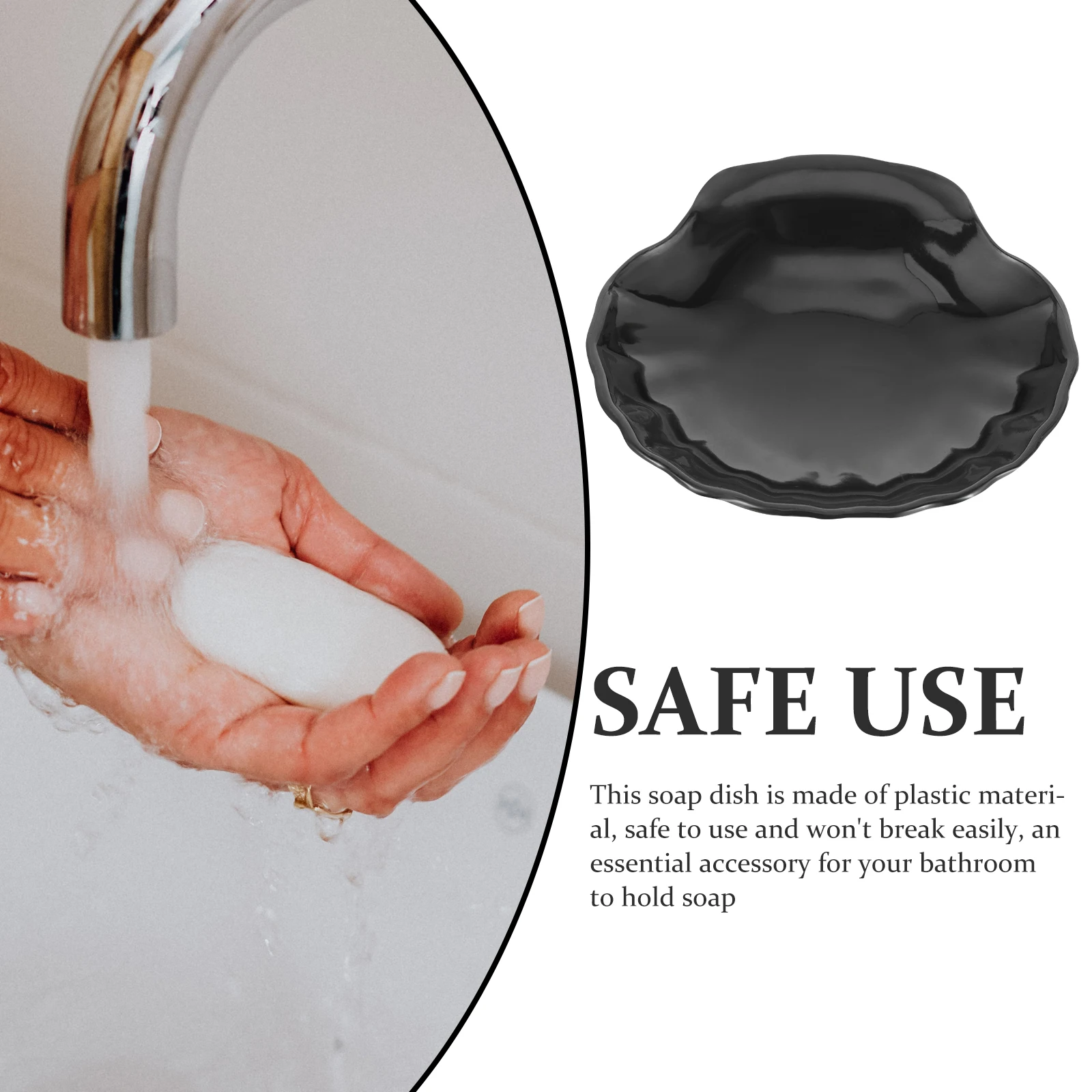 

Sea Shell For Shower Tray For Shower Bathroom Compact Plastic Bar Tray Small Soap Dish Shell Soap Container