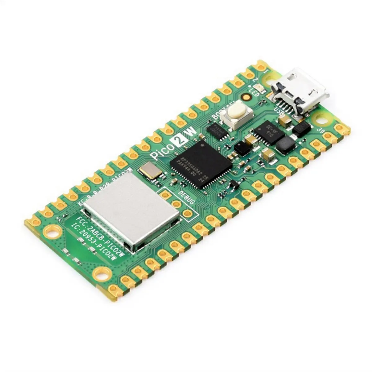 A49T For 2 W Microcontroller Development Board, Based on RP2350 Chip, Supports WIFI and Bluetooth