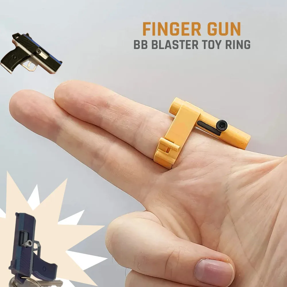 Miniature Pistol Keychain M9 Mini Gun Model Rifle Small Toy Gun Can Launch 6mm Paper Balls for Gift Pendant Color Be Customized