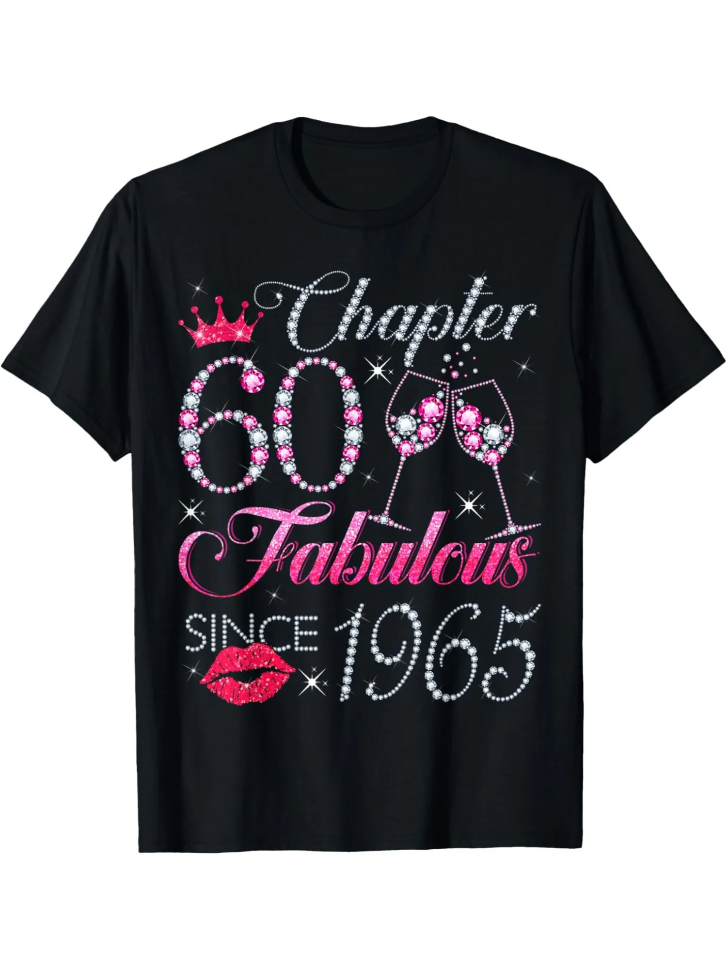 

Chapter 60 Fabulous Since 1965 60Th Birthday Gift T-Shirt Funny Gifts for Men lwf 180g
