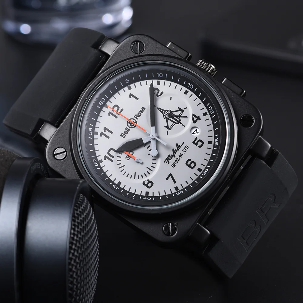 2026 New Fashion Top Quality Original Brand Watches For Mens High Quality Square Quartz WristWatch Automatic Date AAA Male Clock image 3