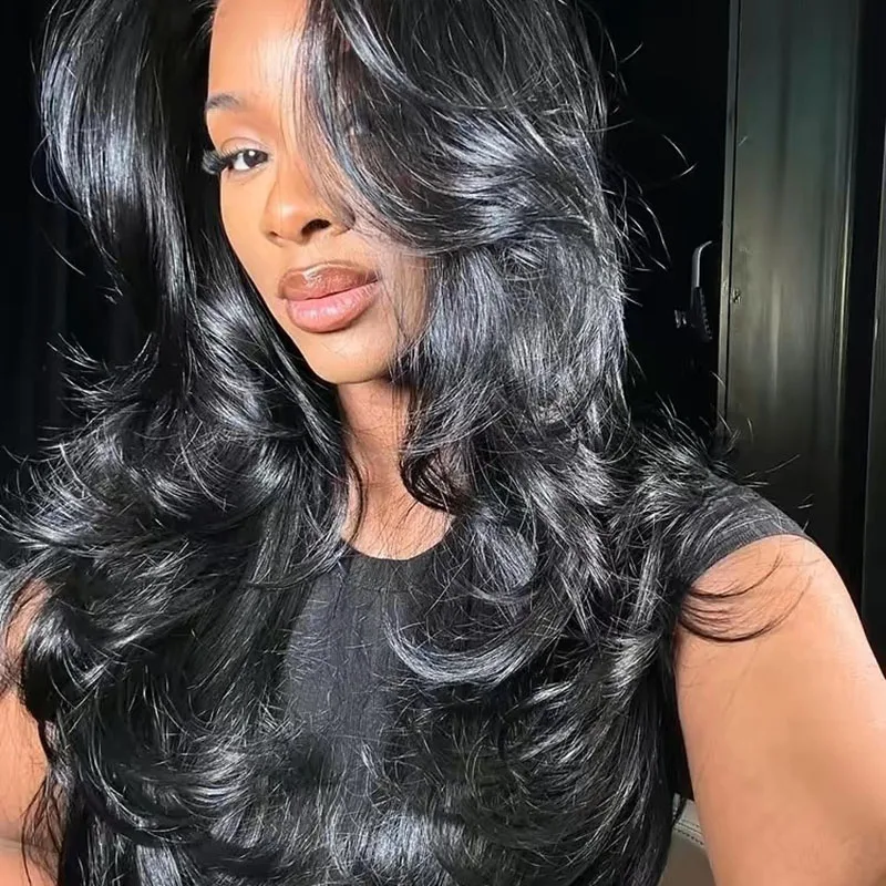 

13x6 Hd Прозрачный объемный волнистый парик фронта шнурка Бразильский 40-дюймовый фронтальный парик 13x4 Парики шнурка 200 Плотность человеческих волос Влажные и волнистые