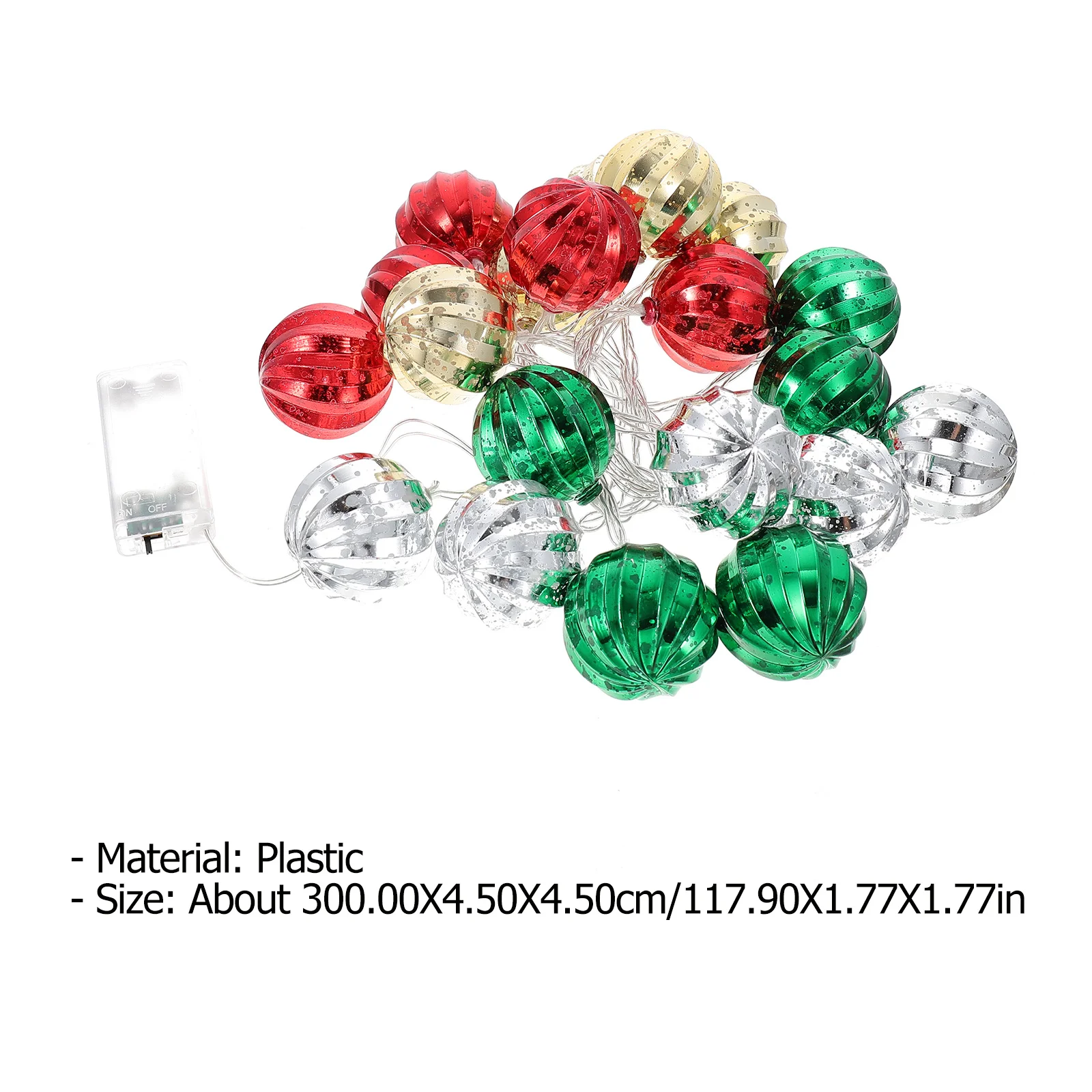 1 قطعة عيد الميلاد الكرة سلسلة مصباح ملون عيد الميلاد ضوء زخرفة الإبداعية الزخرفية مهرجان الكرة مصباح معلقة سلسلة ضوء