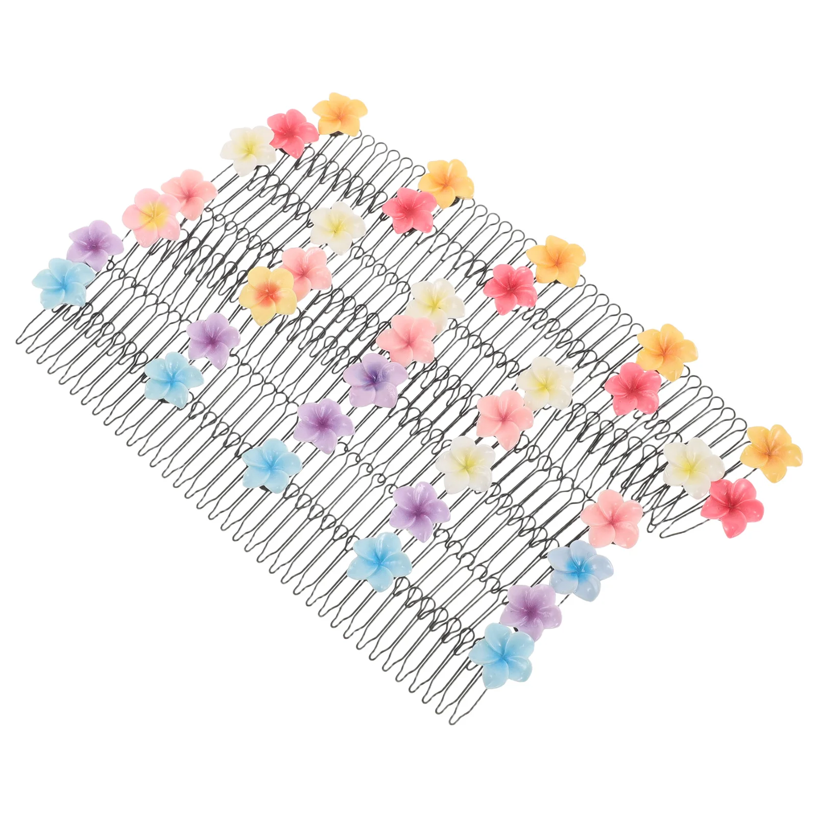 

7 шт. бесшовная заколка для волос для женщин, регулируемая эластичная расческа, зажим для булочек, инструмент для укладки, организация беспитания волос с цветочным дизайном