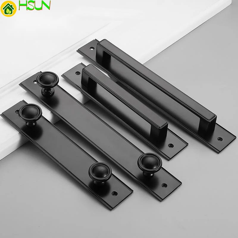 

ming door black handle door, room door without punching, double door handle, American simple cabinet door hardware