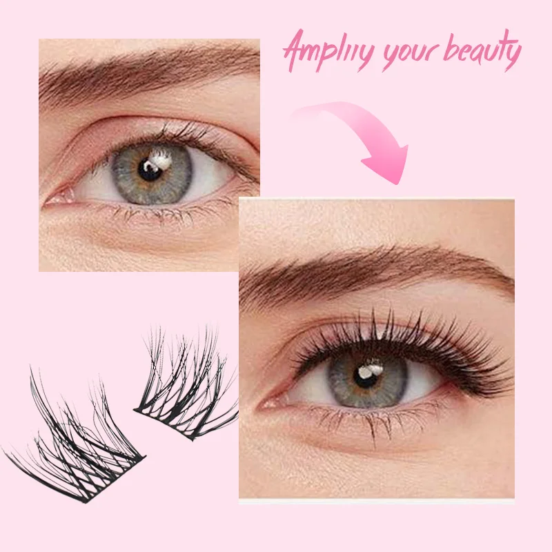 5d cílios postiços pacotes vison fofo cílios individuais volume fofo grosso clusters lash bunches ferramenta de maquiagem feminina