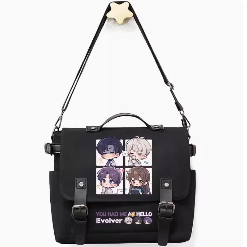 Anime Love and deepspace Xavier  Bag Belt Decoration School Bag Fashion Leisure Teenagers Student Messenger Handbag