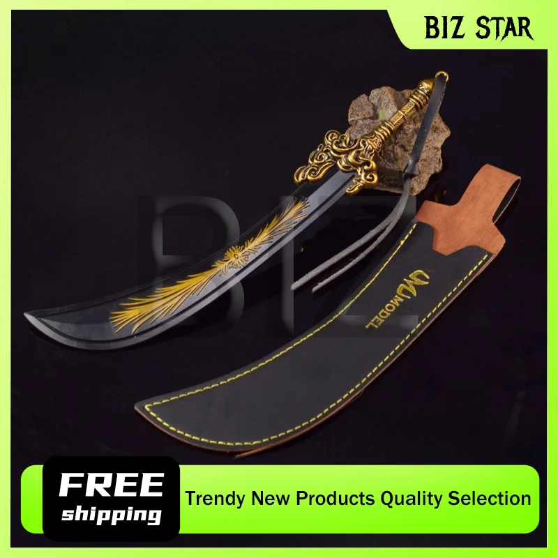 Periféricos de juego Eldenn de 22cm/8,66 pulgadas, espada estranguladora de estrellas, modelos de armas de Metal, espada de juguete, cuchillo Katana, adornos artesanales, regalos para niños