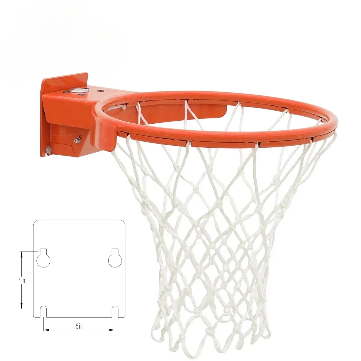 180 Breakaway Basketball Rim with Net Portable Replacement Basketball Hoop