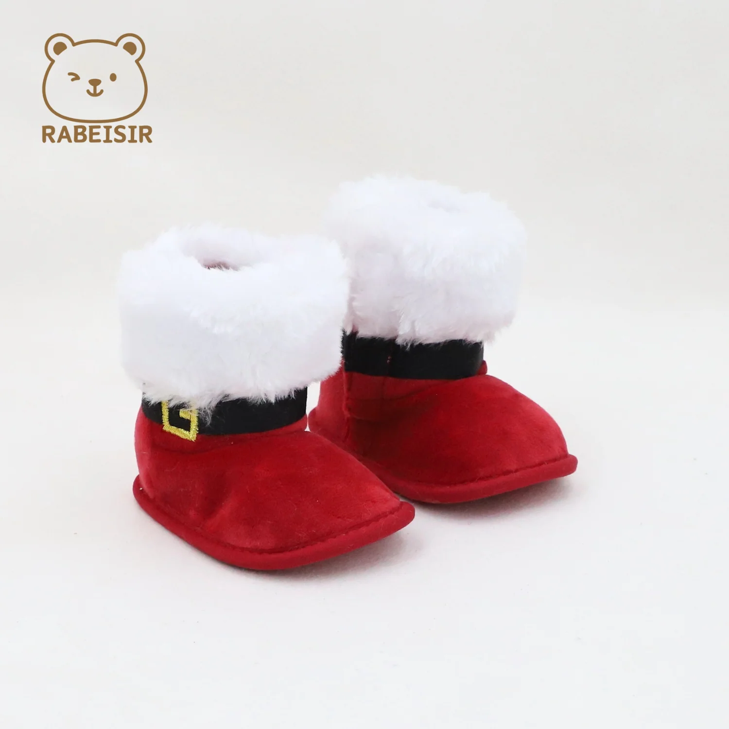 أحذية عيد الميلاد للأطفال للخريف والشتاء، أحذية مشي للأطفال دافئة ومريحة، أحذية ثلج للأطفال بعمر 0-1 ونصف سنة #1