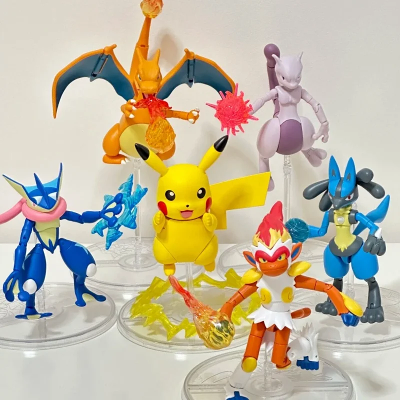 LDCX بيكاتشو Infernape Mewtwo Charizard Greninja Lucario المنقولة ألعاب شخصيات الحركة تحصيل نماذج الفن اليدوية #1
