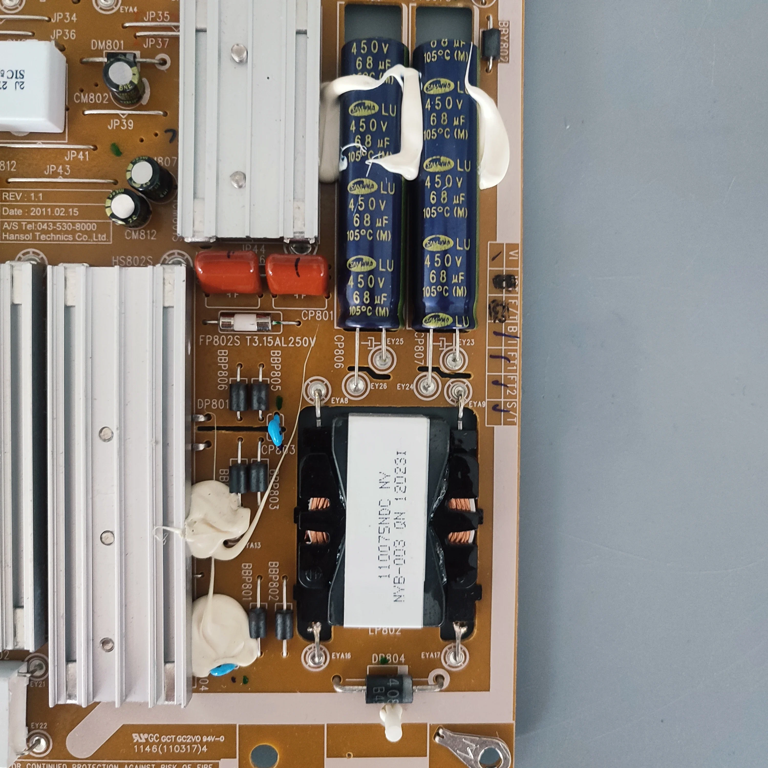 

BN44-00457A PD55A1D_BHS Be Suitable For LCD TVs UA55D6000 UE55D6000 UA55D6003 Tv Parts POWER SUPPLY BOARD